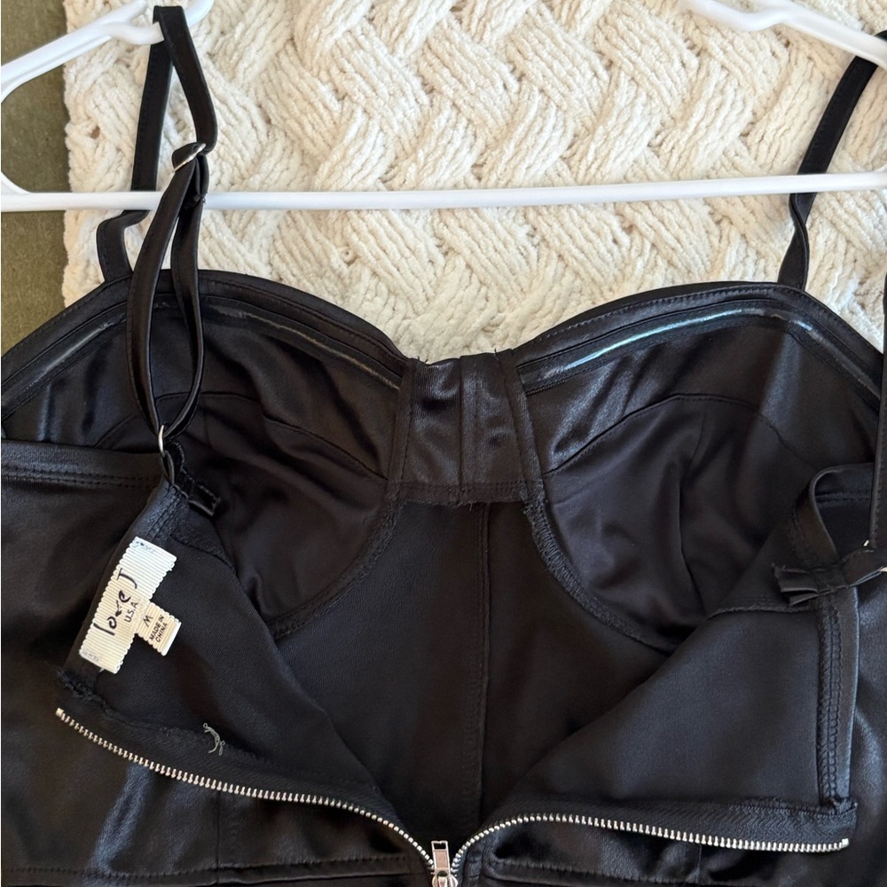 love J Black Strapless Satin Sheath Dress - Picture 4 of 5